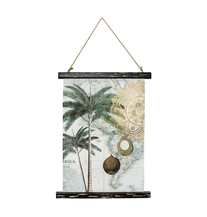 Tropisk Palme Vægdekoration Grøn