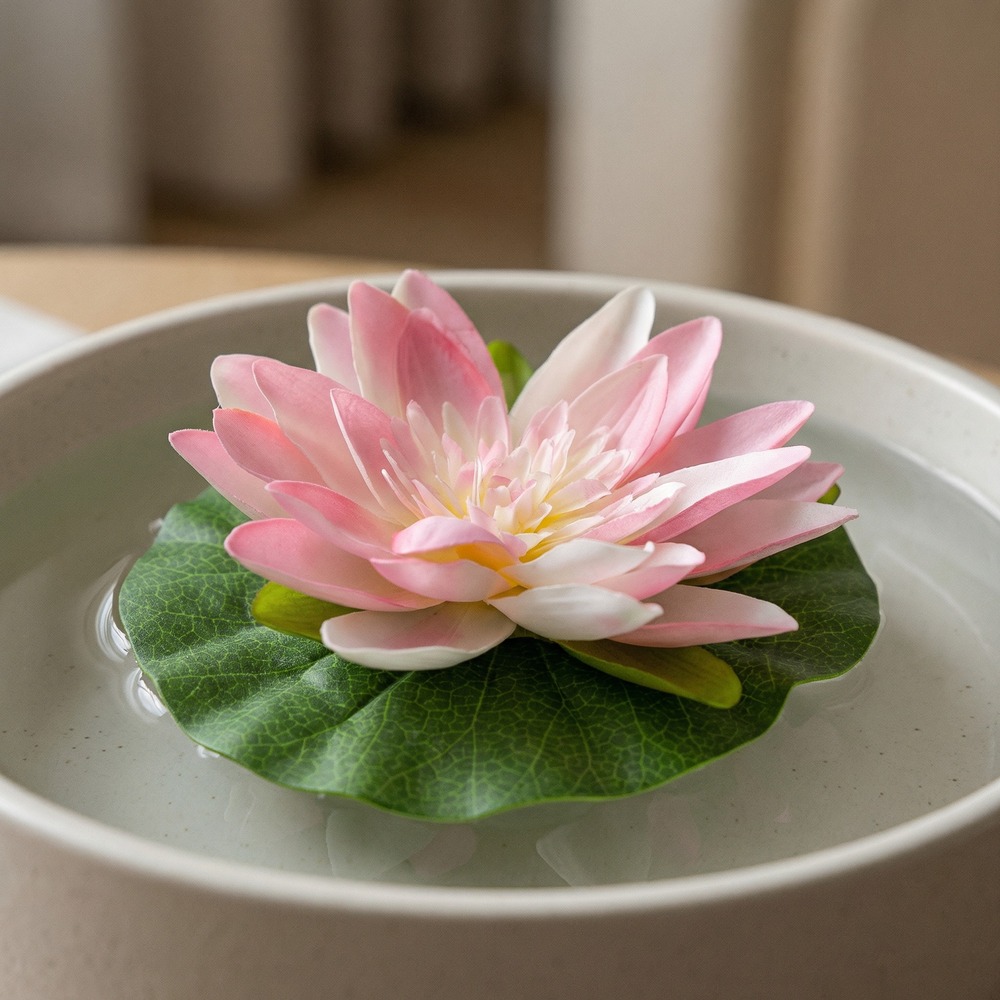Kunstig Lotusblomst Lyserød