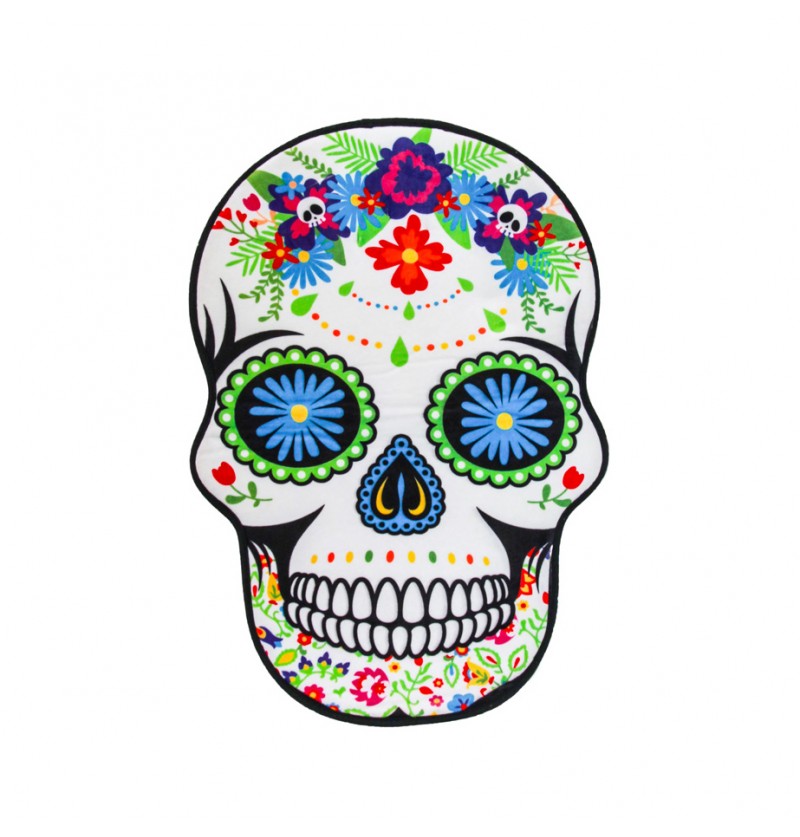 Day Of The Dead Bademåtte Hvid