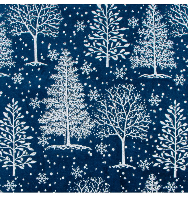 Juletræ Velour Bordløber Mørkeblå