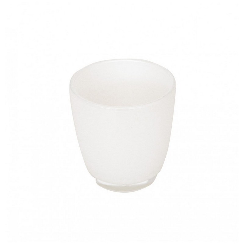 Æggeholder Fyrfadsstage Perlehvid - 1 stk (8,5 cm x 9 cm) | Hvidt tema Lysestager - Temashop