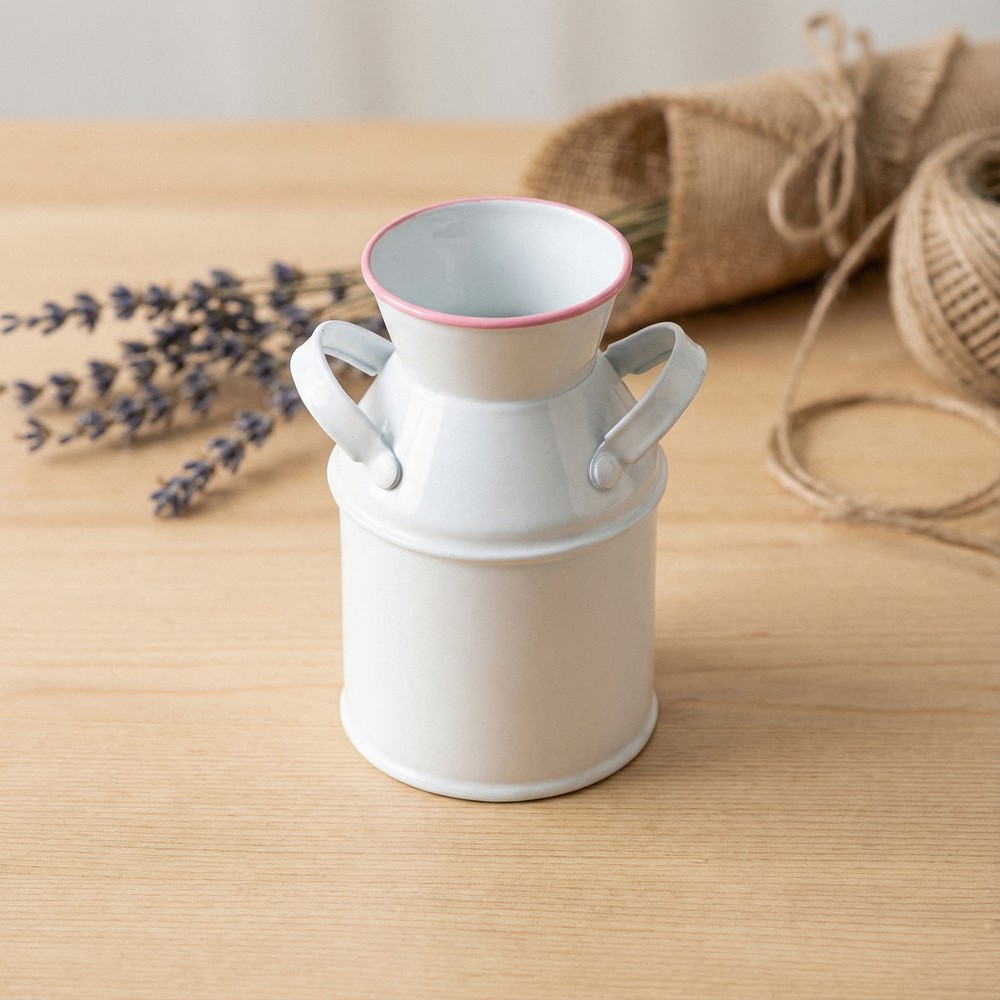 Mini Mælkekande Hvid/Lyserød - 1 stk (6 cm x 10 cm) - Temashop