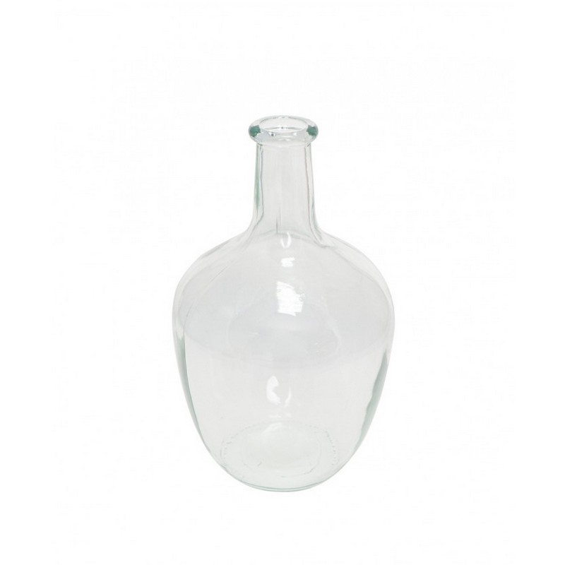Rund Glasvase Klar - 1 stk (15,5 x 25,5 cm) - Temashop