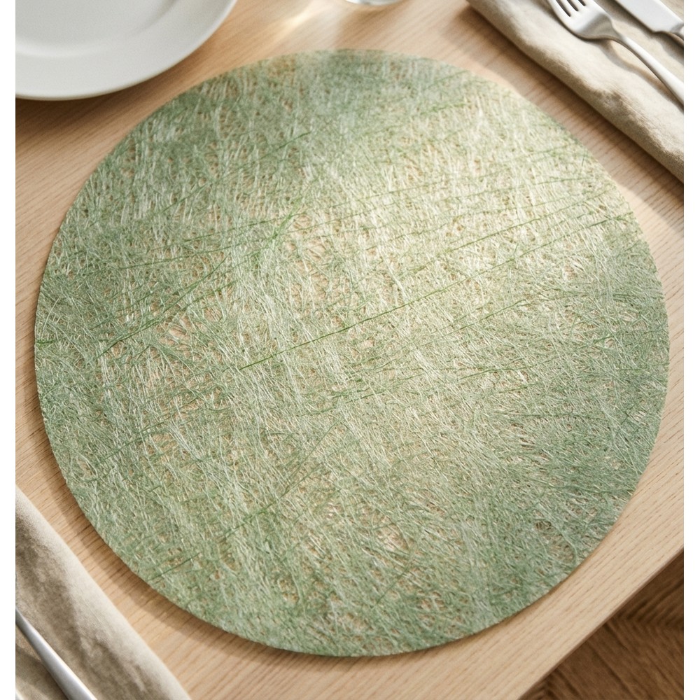 Rund Dækkeserviet Skovgrøn