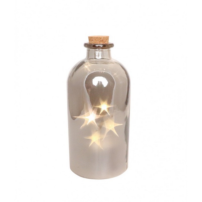 Stjerne LED Flaske - 1 stk (11 x 24 cm) - Temashop