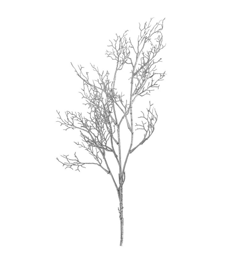 Kunstig Gren Sølv - 1 stk (84 cm) | Sølv tema Kunstige blomster - Temashop
