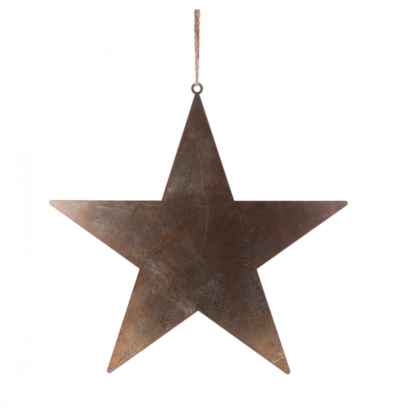 Hængende Stjerne Dekoration Guld - 1 stk (55,2 x 0,08 x 54,5 cm) | Julepynt Julepynt - Temashop