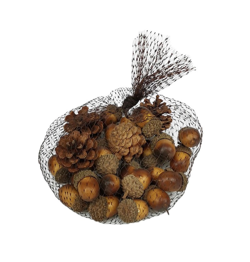 Efterårs Dekorationskugler Natur - 1 pose (3 cm) | Natur tema Dekorationskugler - Temashop