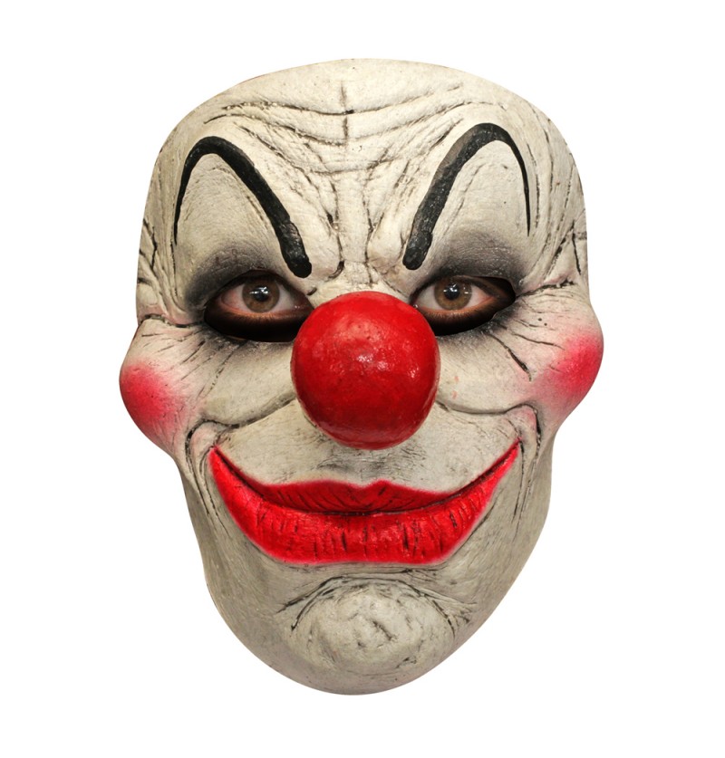 Vintage Horror Klovn Latexmaske | Horror Clown Maske - Hovedtilbehør - Temashop
