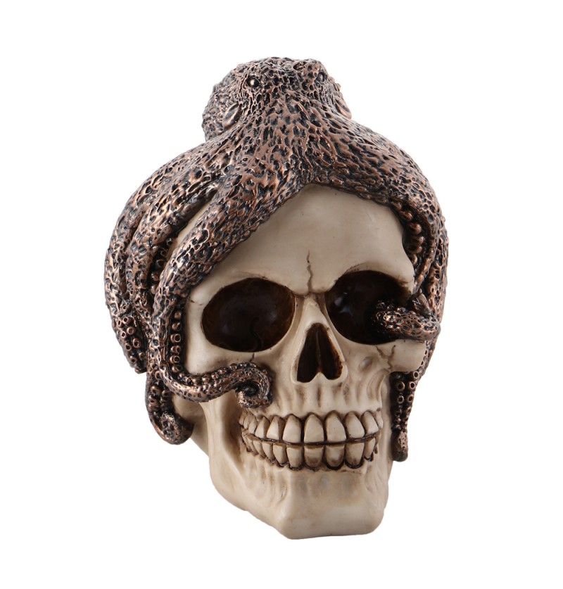 Blæksprutte Kranie Skulptur