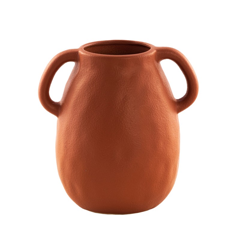 Antalya Vase Terracotta - 1 stk (17,6 x 14 x 18 cm) | Ancient Greece Vase - Temashop