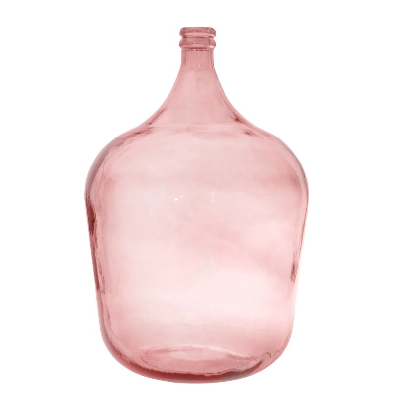 Stor Flaskeformet Glasvase Rosa - 1 stk (40 x 56 cm 34 L) - Temashop