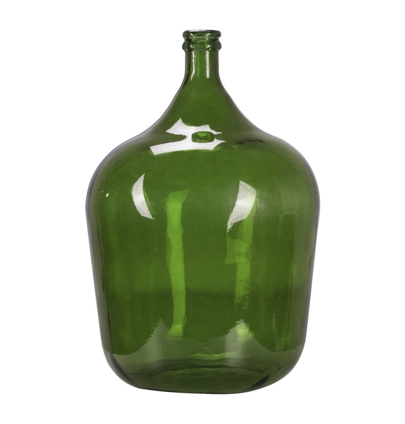 Stor Flaskeformet Glasvase Grøn - 1 stk (40 x 56 cm) - Temashop