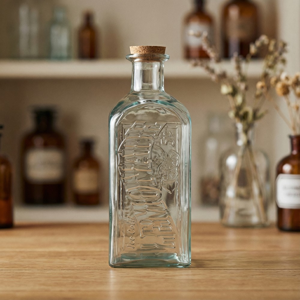 Vintage Karaffel Glasvase - 1 stk (12 x 29 cm) - Temashop