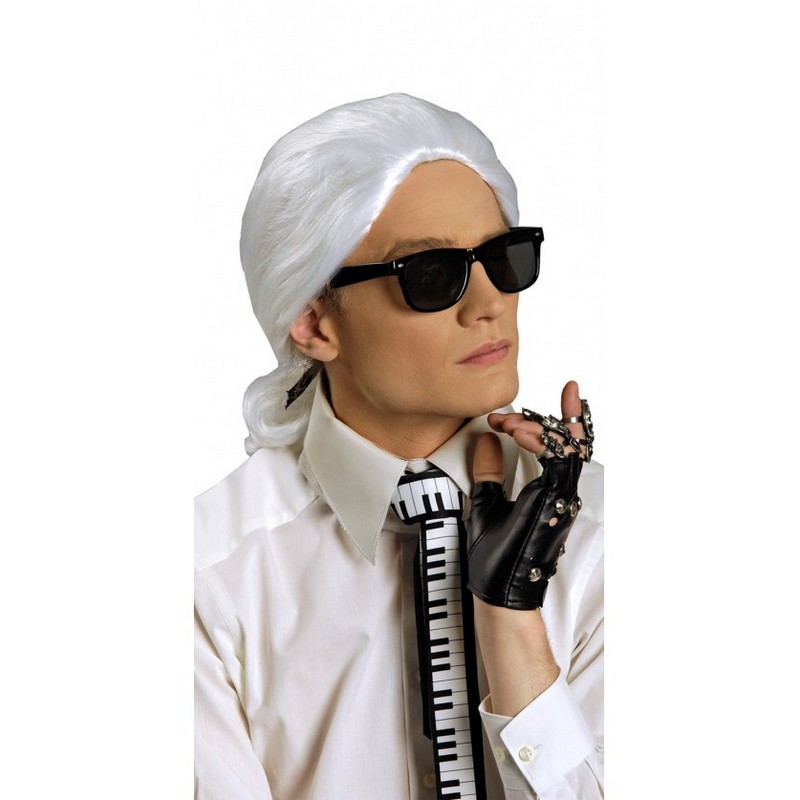 Karl Lagerfeld 80'er Paryk | 80'erne Totally Paryk - Hovedtilbehør - Temashop
