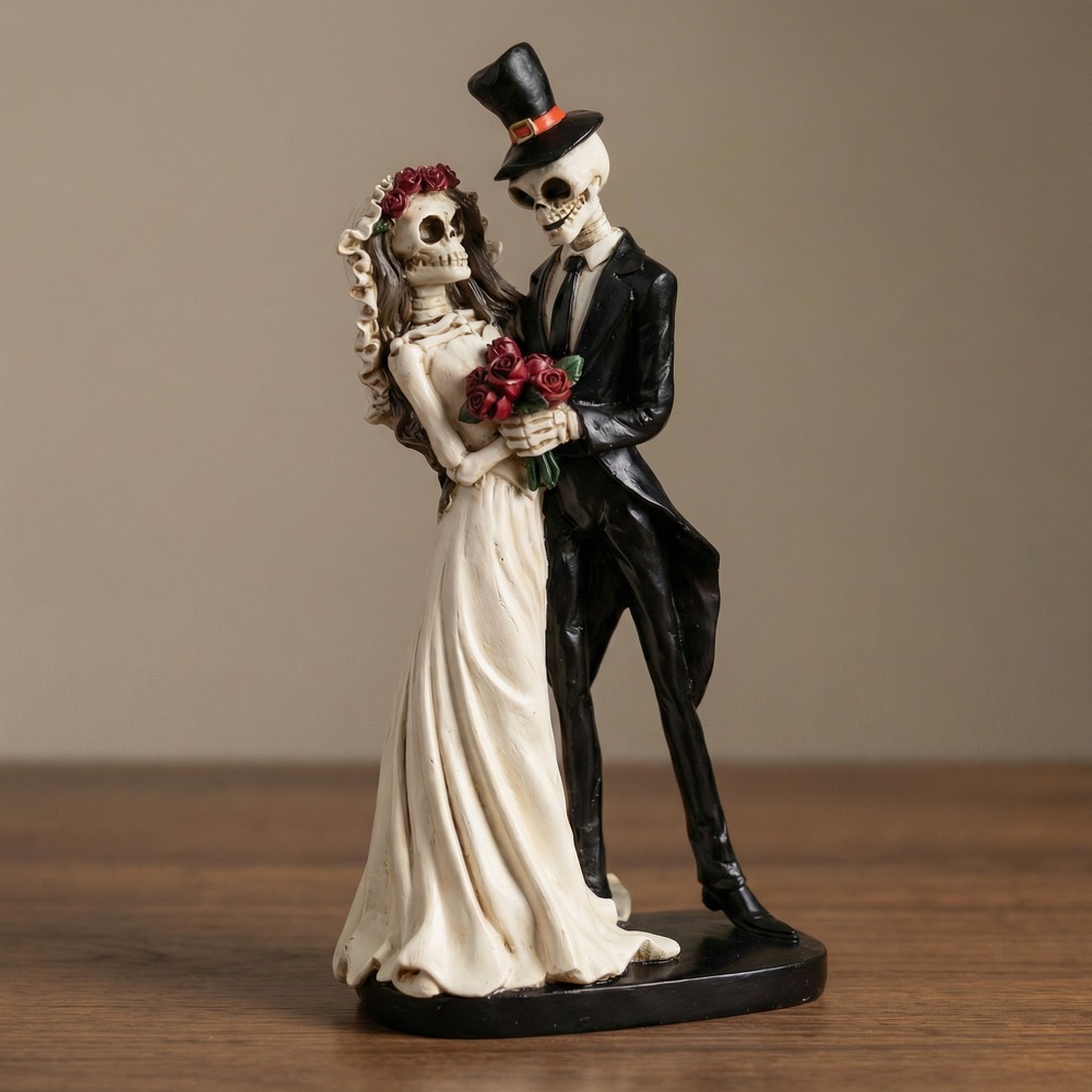 Dia De Los Muertos Brudepar Skulptur