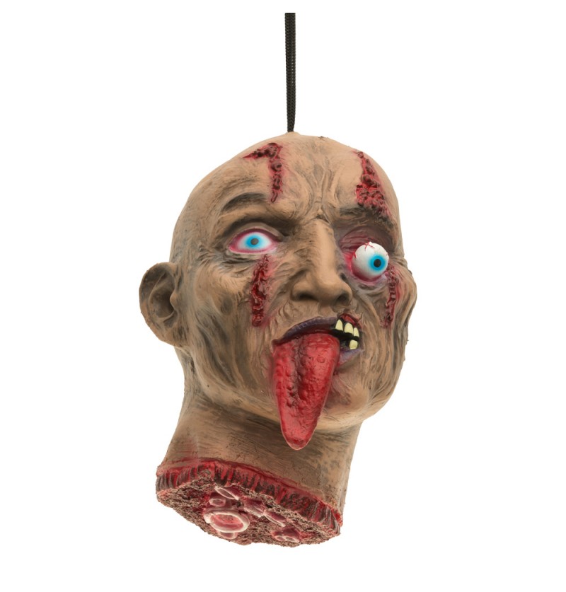 Afrevet Zombiehoved Med Tunge