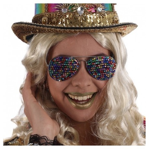Cabaret Glimmer Solbriller | Karneval Partybriller - Festtilbehør - Temashop