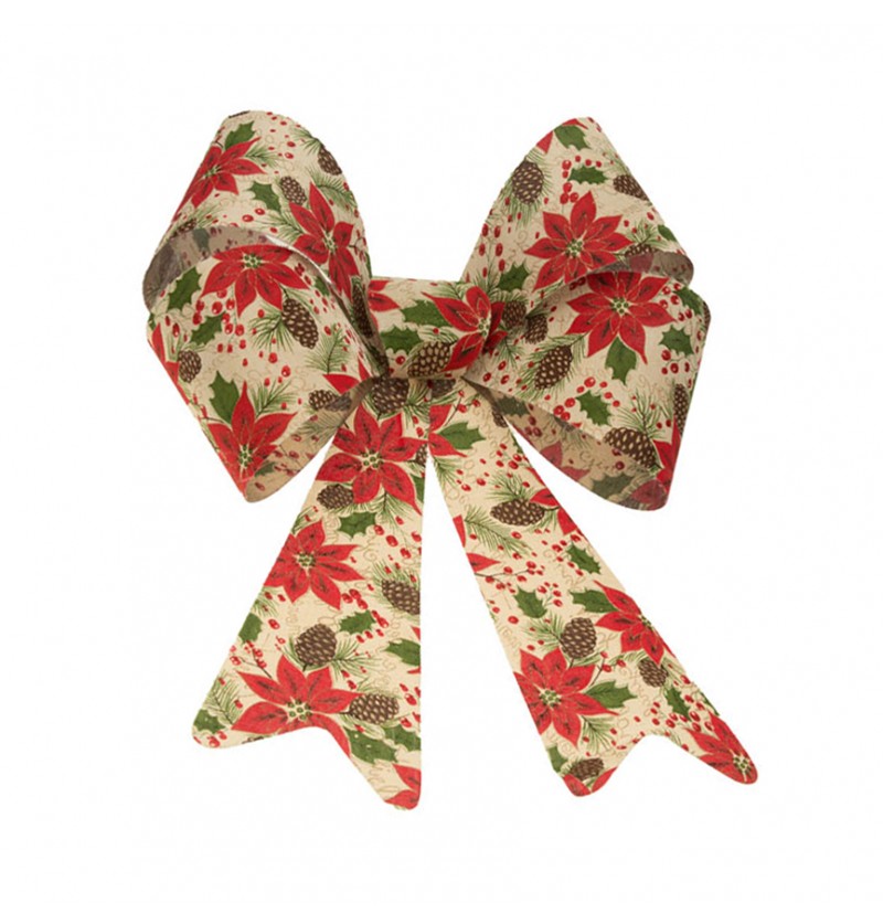 Jute Julestjerne Sløjfe Rød