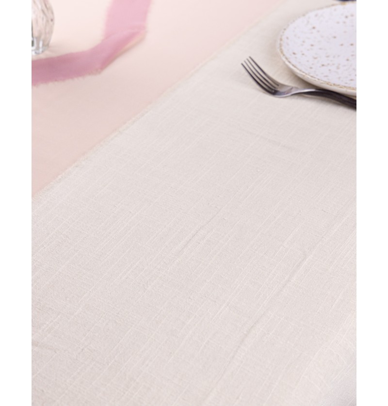 Bomuldsdug Elfenbenshvid - 1 stk (125 x 240 cm) | Hvidt tema Duge - Temashop