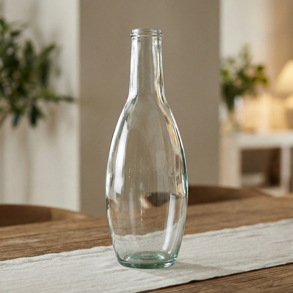 Mila Glasvase Klar - 1 stk (16 x 45 cm 4 L) - Temashop
