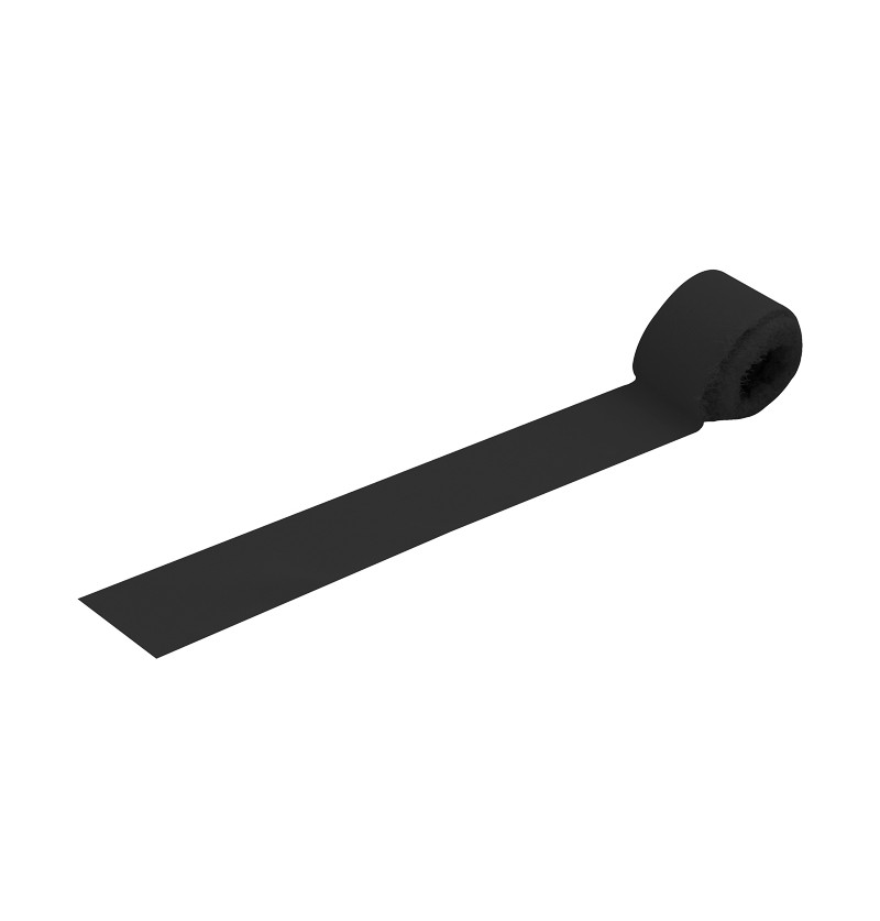Elegance Dekorationsbånd Sort - 1 rulle (4 cm x 5 m) | Sort tema Bånd - Temashop