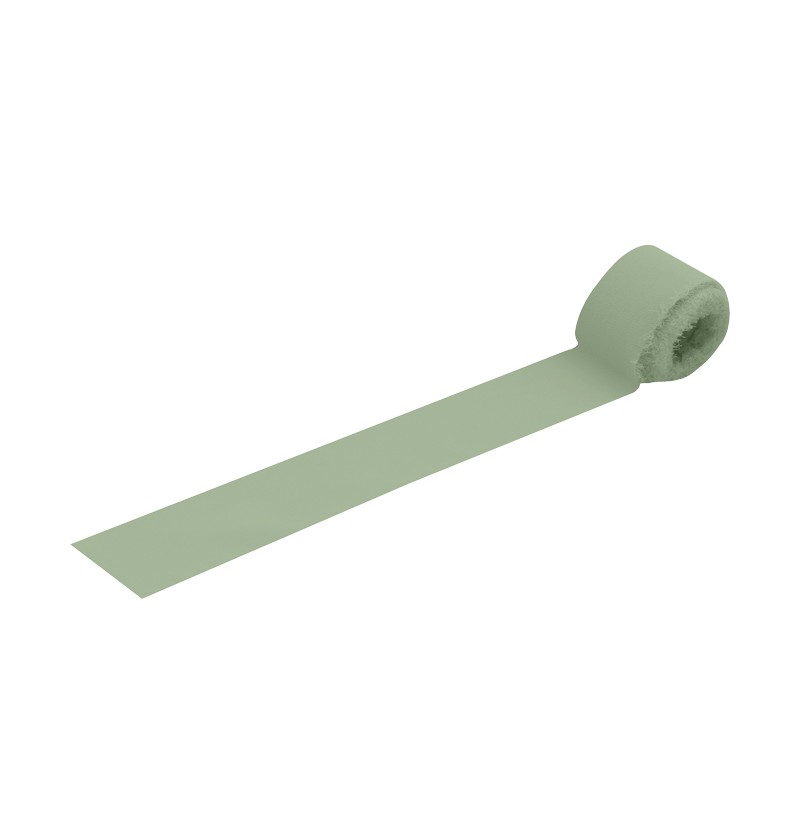 Elegance Dekorationsbånd Salviegrøn - 1 rulle (4 cm x 5 m) | Grønt tema Bånd - Temashop