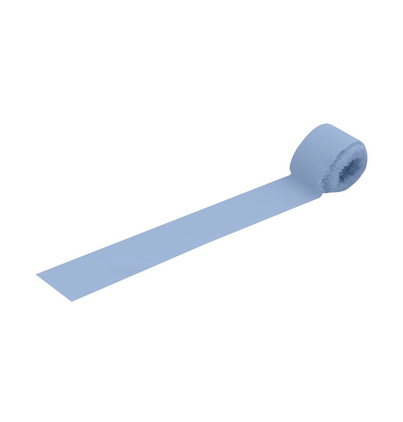 Elegance Dekorationsbånd Blå - 1 rulle (4 cm x 5 m) | Lyseblåt Tema Bånd - Temashop