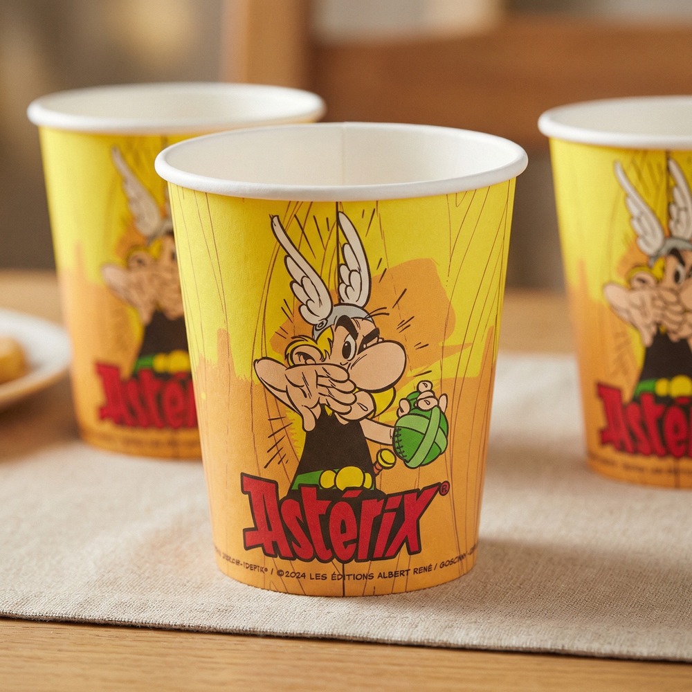 Asterix Papkrus - 8 stk (250 ml) | Asterix Krus - Temashop