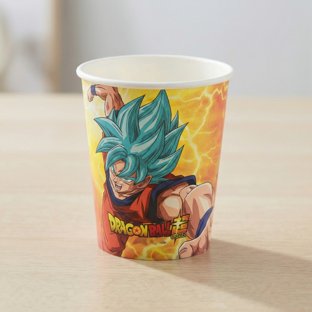Dragon Ball Super Papkrus - 8 stk (250 ml) | Dragon Ball Z Bægre - Temashop