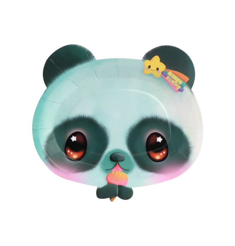BangoberryÂ® Panda Paptallerkner