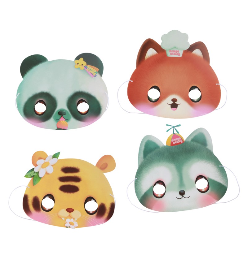 Dyremasker Til Børn | Panda Partymasker - Festtilbehør - Temashop