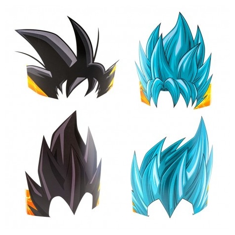 Dragon Ball Super Papir Festhatte (61 x 22,9 cm) | Dragon Ball Z Partyhatte - Festtilbehør - Temashop
