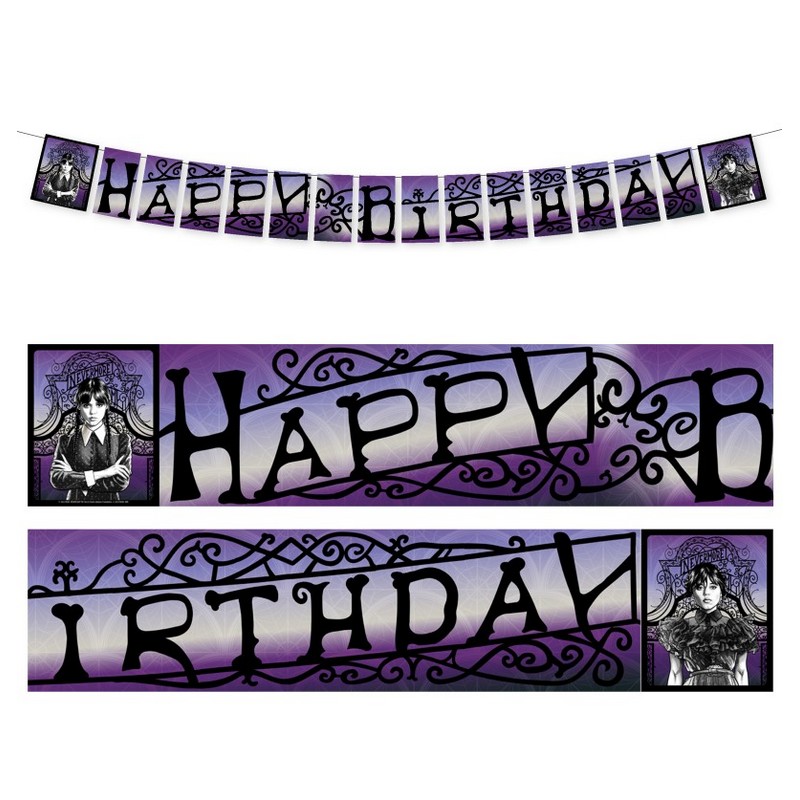 WednesdayÂ® Happy Birthday Guirlande