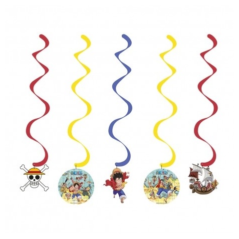 One Piece Swirls - 5 stk (17 cm) | One Piece Spiraler/string - Temashop
