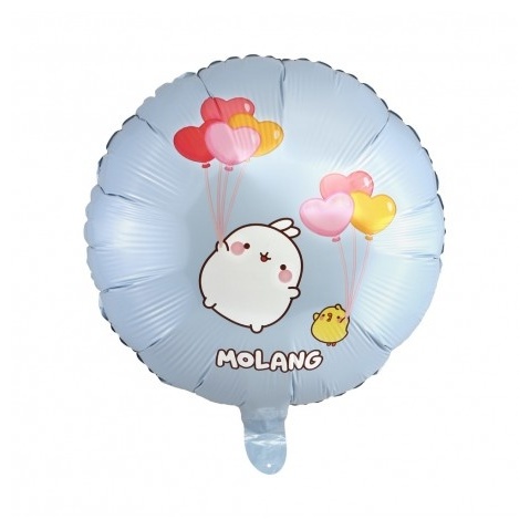 Molang Rund Folieballon - 1 stk (43 cm) | Molang Folieballoner - Temashop