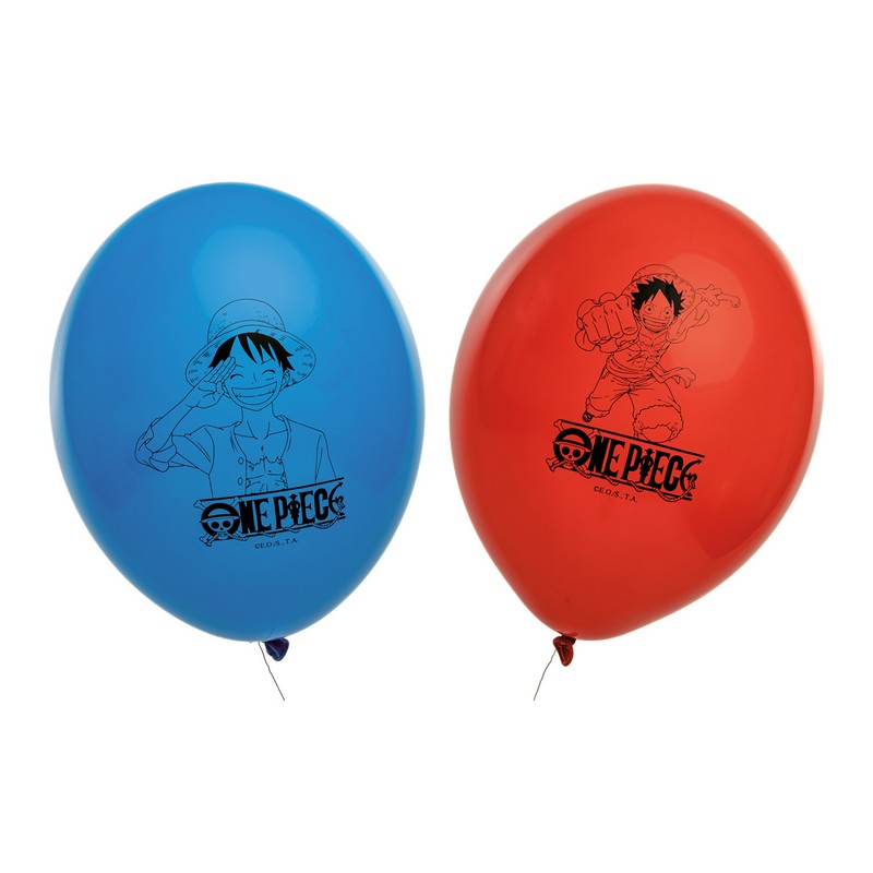 One Piece Latexballoner - 6 stk (27 cm) | One Piece Latexballoner - Temashop