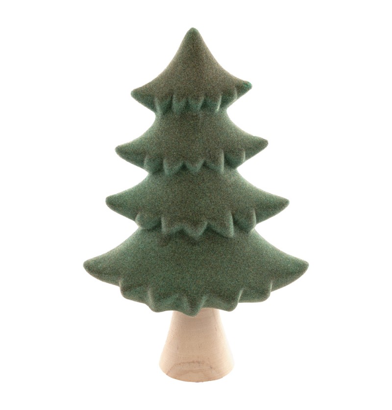 Keramik Juletræ - 1 stk (15,2 x 7,9 x 23,6 cm) | Juletræ Julepynt - Temashop