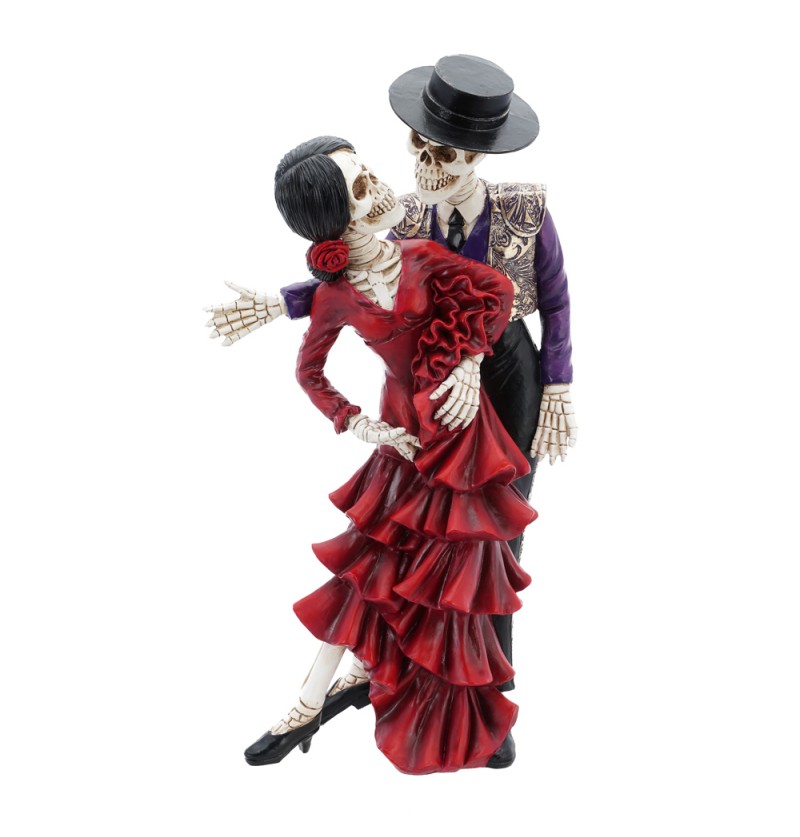 Dansende Skeletpar Skulptur