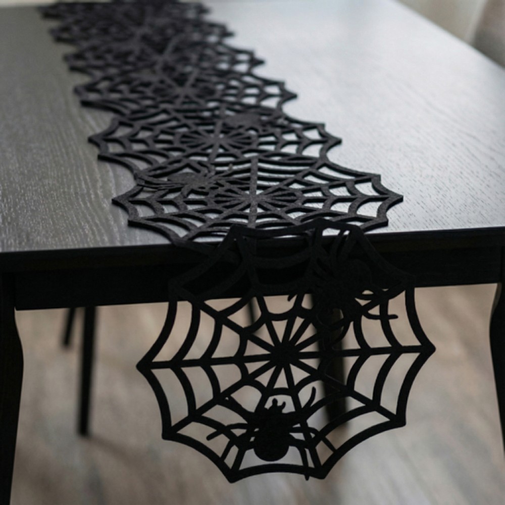 Spindelvæv Bordløber Sort