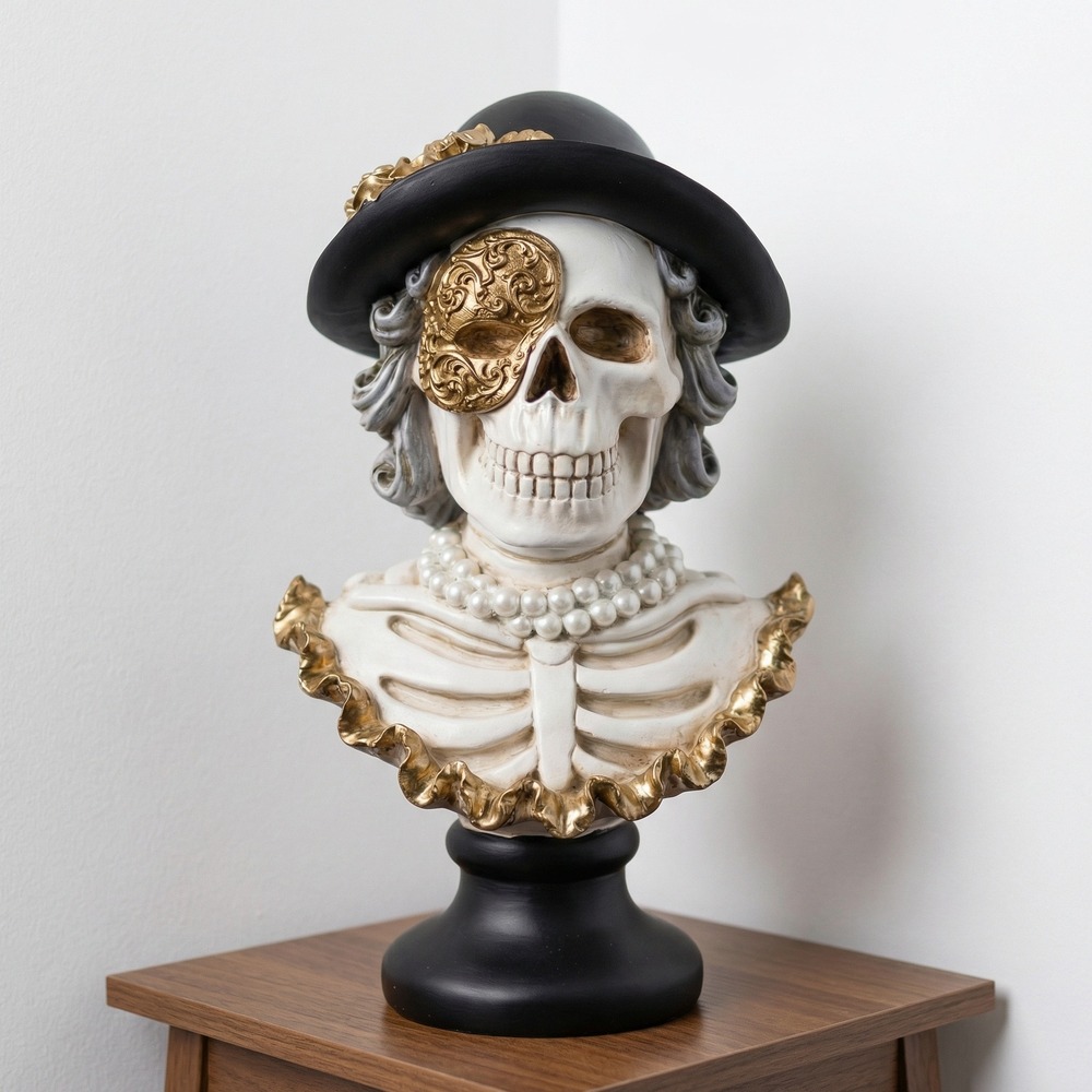 Elegant Skelet Skulptur