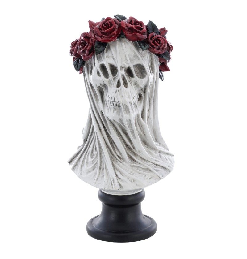 Marmor Skeletbrud Skulptur