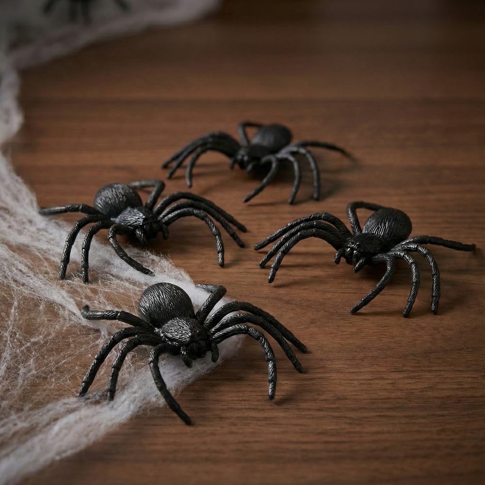 Halloween Edderkopper Sort