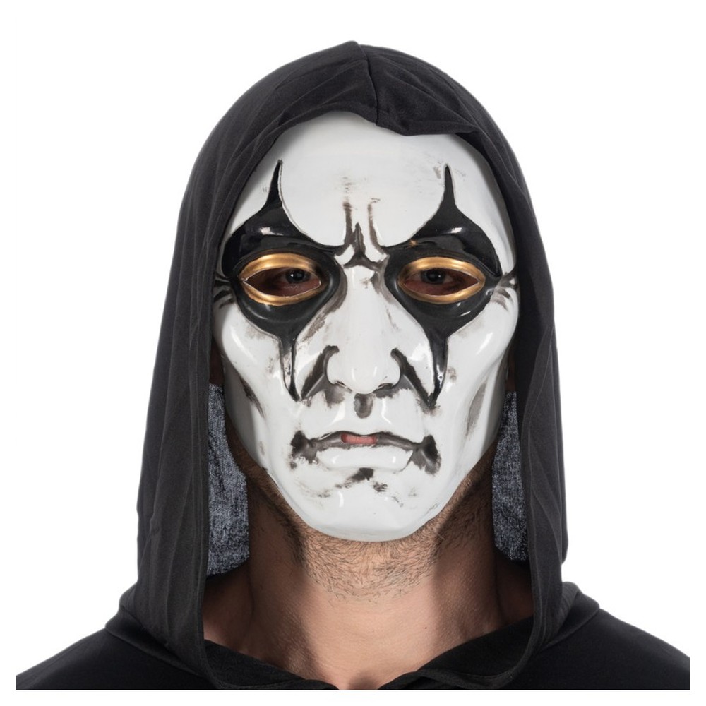 Halloween Maske Hvid/Sort
