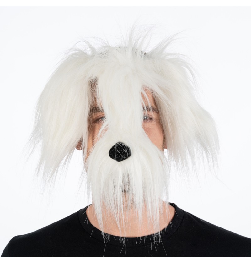 Hundemaske Hvid | Hund Maske - Hovedtilbehør - Temashop