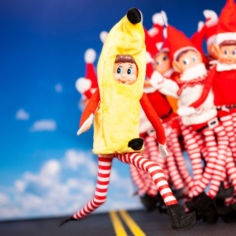 Elf On The Shelf Banan Outfit - 1 stk | Nisse Julepynt - Temashop