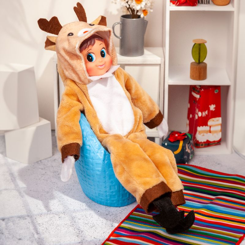 Elf On The Shelf Rensdyr Outfit - 1 stk (10 x 0,5 x 30 cm) | Rensdyr Julepynt - Temashop