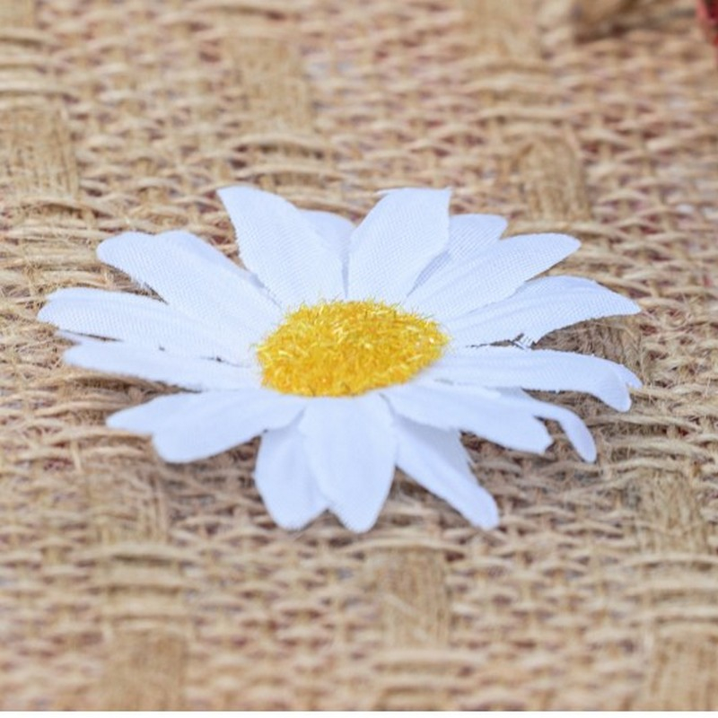 Marguerit Bordpynt - 6 stk (4,5 cm) | Blomst Kunstige blomster - Temashop
