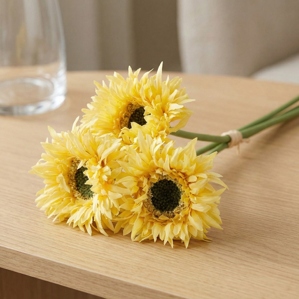 Kunstig Gerbera Buket Gul