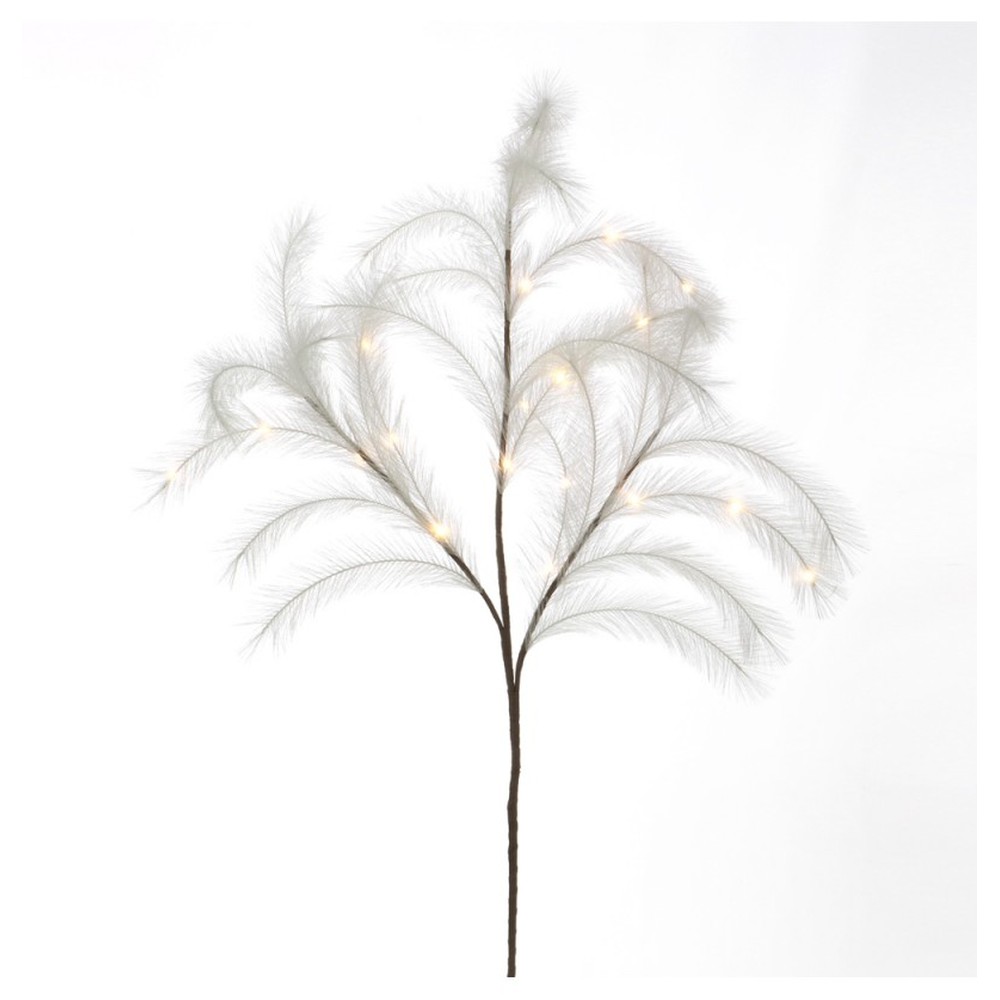 Kunstig Pampasgren LED Hvid - 1 stk (130 cm) | Hvidt tema Kunstige blomster - Temashop